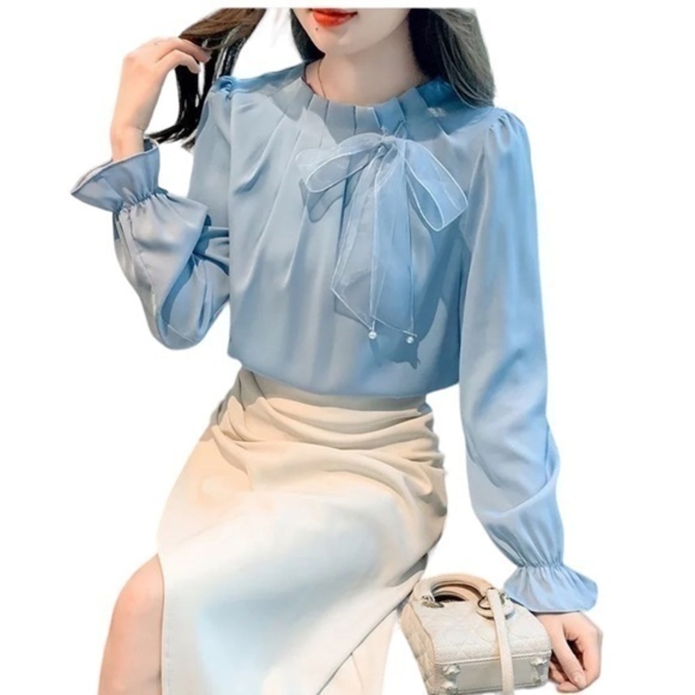 Women’s XSL Light Blue Blouse Size XXL